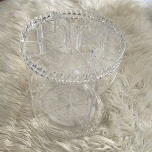 Make up 4 shelf organizer Clear plastic personal care storage swivel lazy Susan